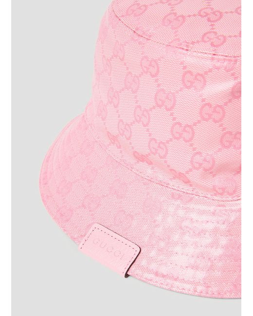 Gucci Pink Gg Jacquard Bucket Hat for men