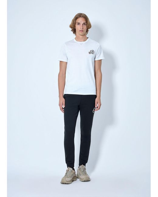 Moncler Blue Logo Patch Joggers for men