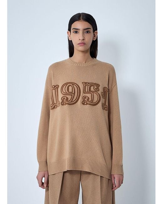 Max Mara Natural Wool-And-Cashmere-Blend Sweater
