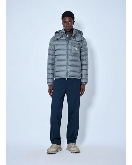 Moncler Blue Verith Hooded Jacket for men
