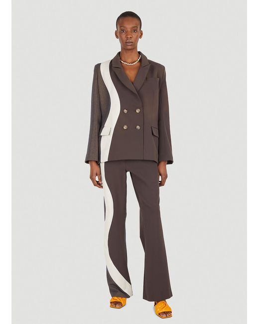 Ahluwalia Brown Expressive Tailored Pants