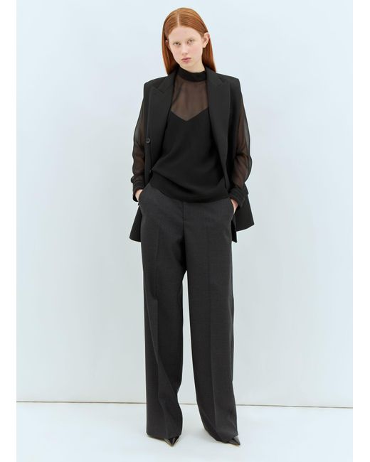 Gucci Black Wool Tailored Pants