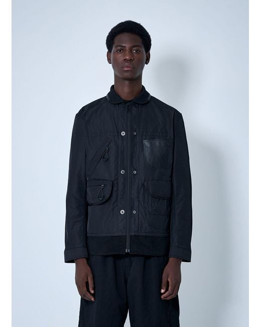 Junya Watanabe Blue Shell Bomber Jacket for men
