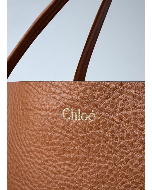 Chloé Brown Small Spin Handbag