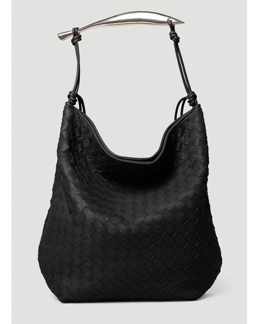 Bottega Veneta Black Virgule Hobo Shoulder Bag for men