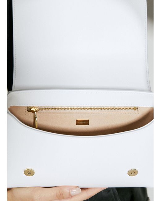 Dolce & Gabbana White Dg Logo Shoulder Bag