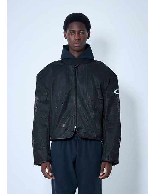 GREG ROSS Blue All Weather Moto Jacket for men