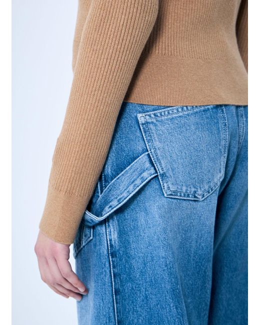 J.W. Anderson Blue Jw Anderson Fitted Zip-Up Cardigan