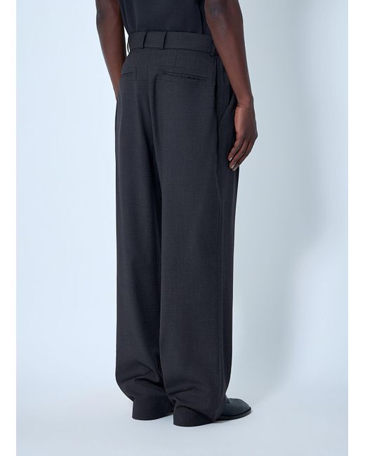 Kiko Kostadinov Blue Elasticated Waist Tailored Trousers for men