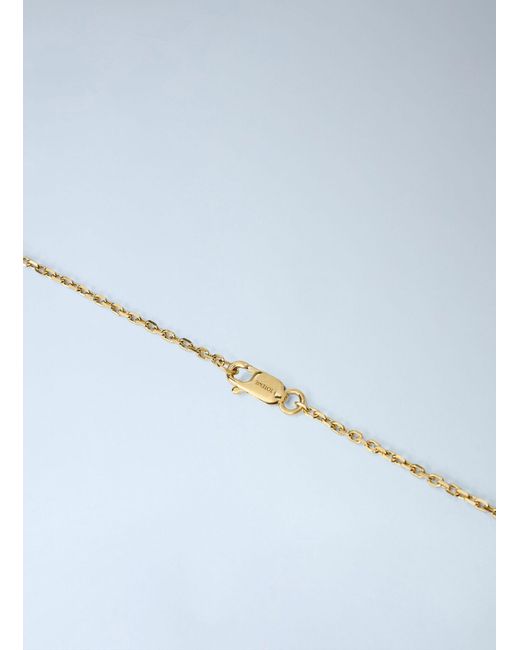 Totême Blue Large Onyx Drop Necklace