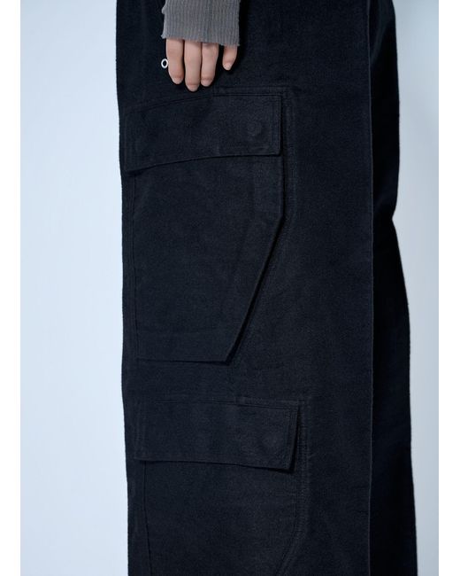 Rick Owens Blue Cargobelas Pants