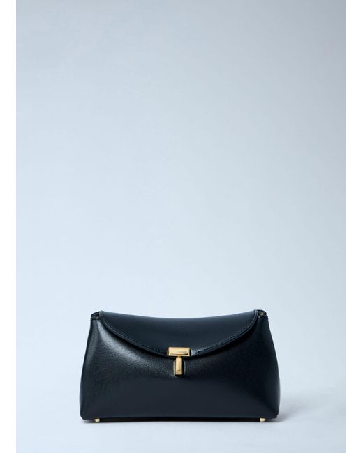Totême  Blue Mini T-Lock Clutch