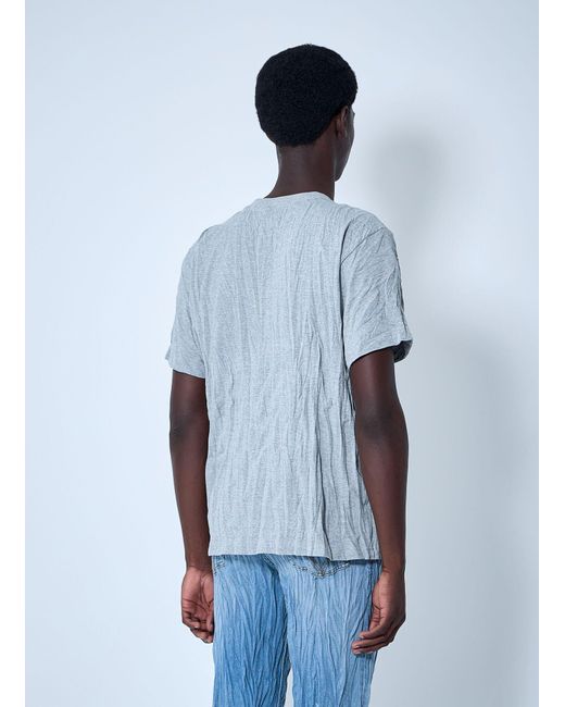 Bottega Veneta Blue Crushed Sisi T-Shirt for men