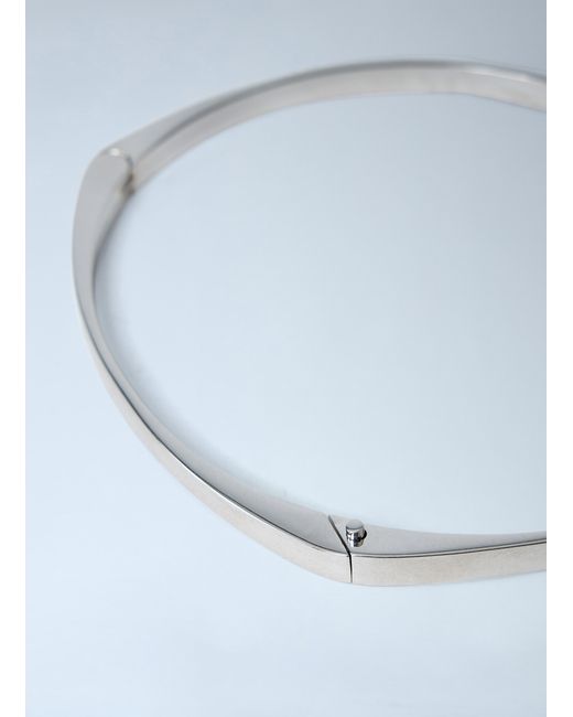 Totême Blue Signature Metal Collar Necklace