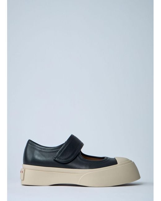 Marni Blue Mary Jane Platform Shoes