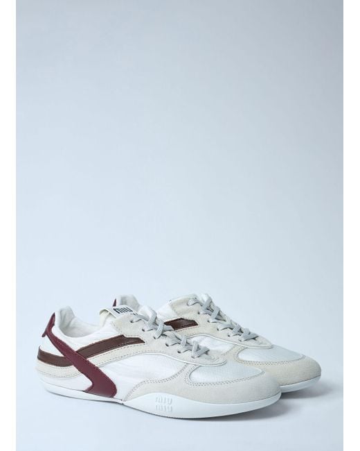 Miu Miu White Gymnasium Sneakers