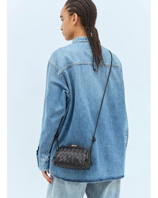 Bottega Veneta Blue Intrecciato Concert Pouch