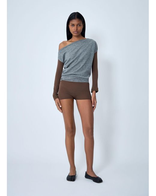 Kiko Kostadinov Blue Heiss Knit Bodysuit