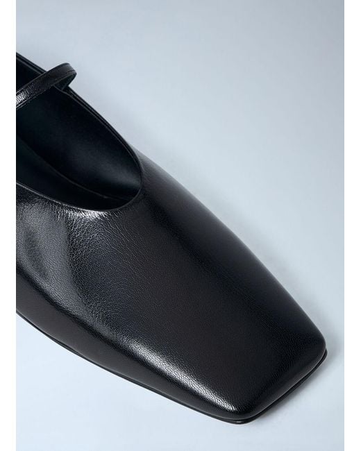 Jil Sander White Leather Flat Shoes