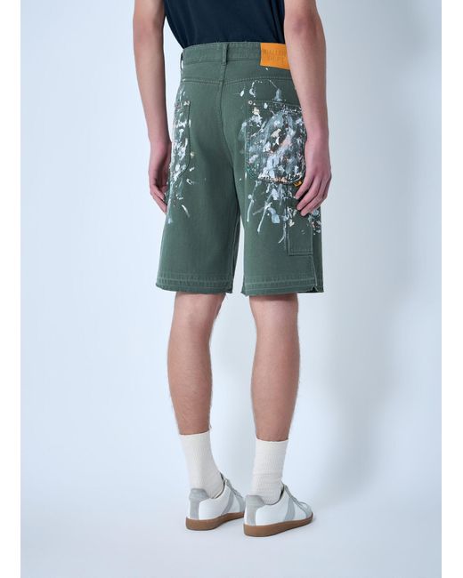 GALLERY DEPT. Blue Platoon Painter Shorts for men