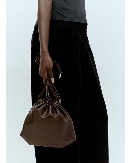 The Row Black Angy Shoulder Bag