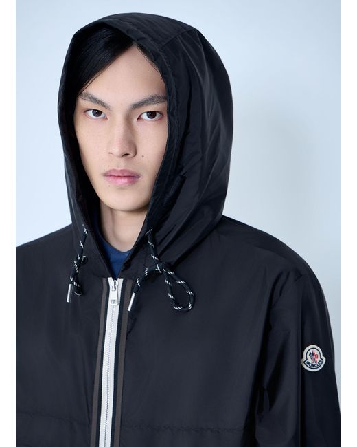 Moncler Blue Nidge Hooded Jacket for men
