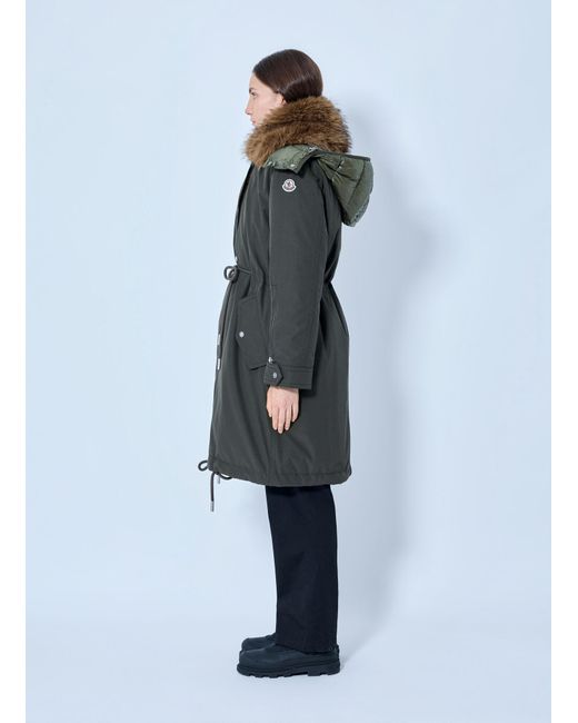 Moncler Blue Halicte Long Parka