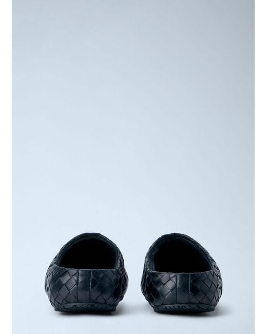 Bottega Veneta Blue Klog Intrecciato Mules for men