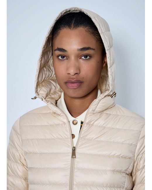 Moncler Natural Igelhood Short Down Jacket