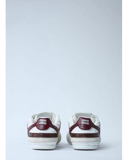 Miu Miu White Gymnasium Sneakers