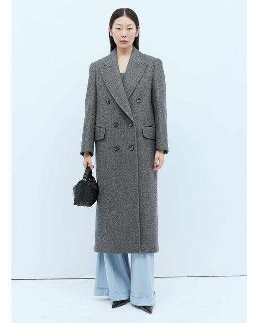 Max Mara Masculine Wool Coat in Blue Lyst
