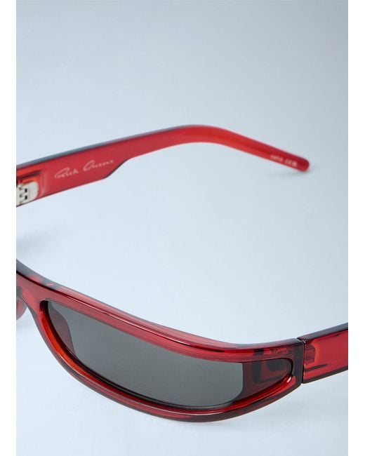 Rick Owens White Fog Sunglasses for men