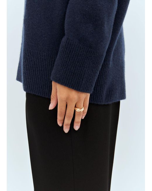 Bottega Veneta Blue Loop Ring