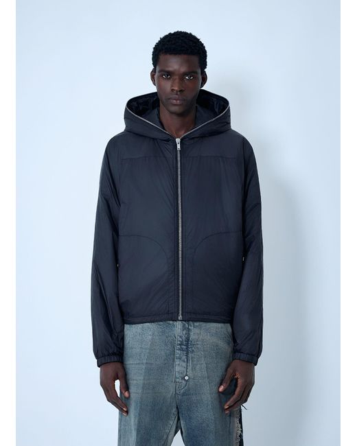Rick Owens Blue Drkshdw Sealed Winbreaker Jacket for men