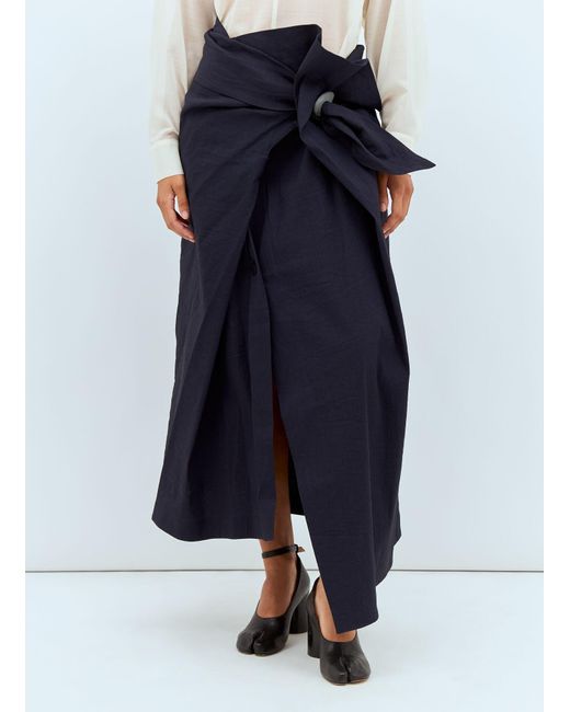 Issey Miyake Blue Enclothe Skirt
