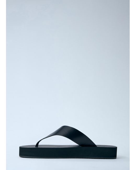The Row Blue Dune Platform Thong Sandals
