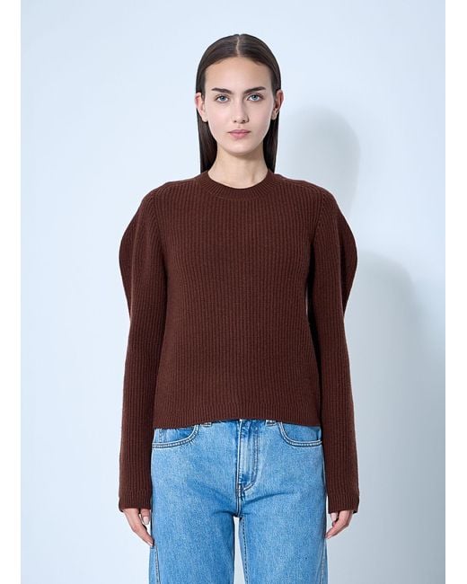 J.W. Anderson Red Jw Anderson Puff Sleeve Sweater
