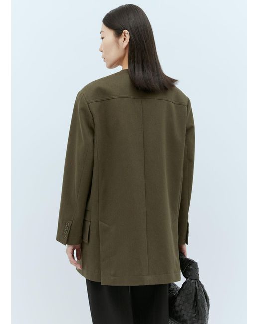 Max Mara Green Woven Jacket