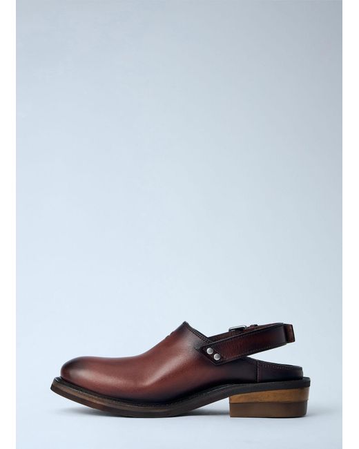 Miu Miu White Foule Leather Mules