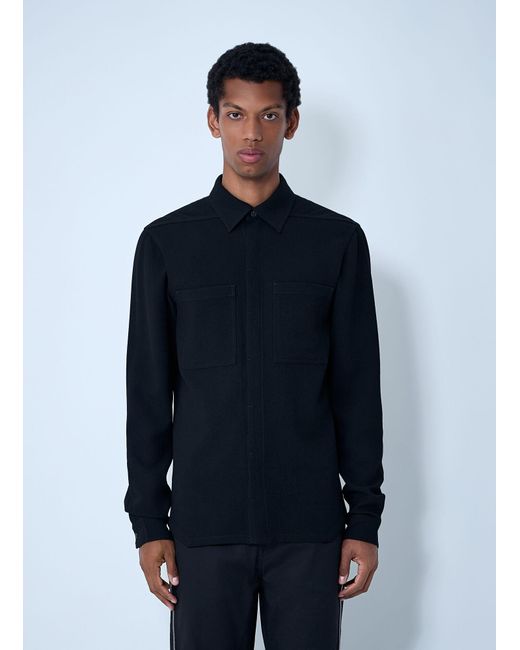 Rick Owens Blue Work Shirt for men