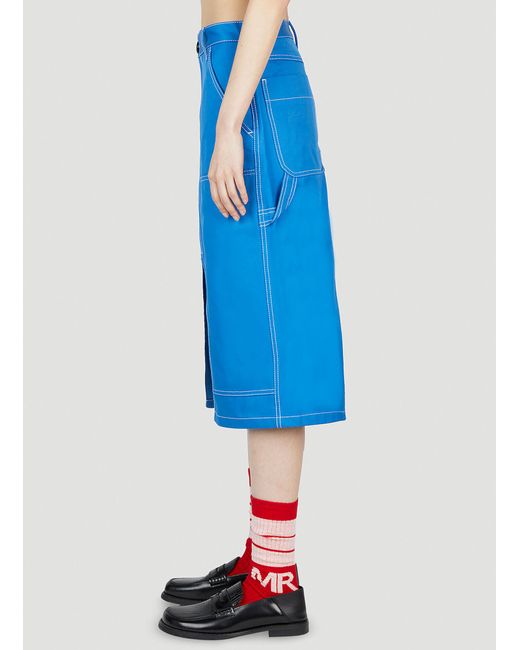 MERYLL ROGGE Blue Workwear Skirt