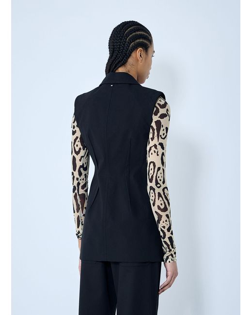 Sportmax Blue Oca Tailored Vest
