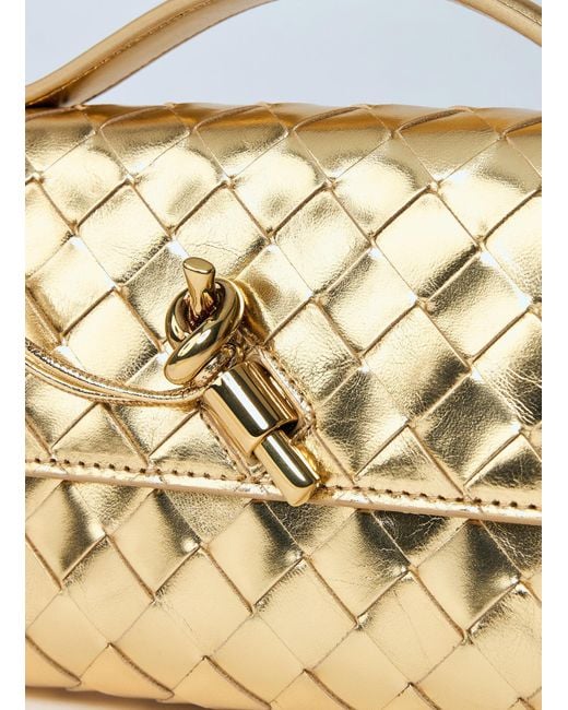 Bottega Veneta Blue Long Andiamo Clutch