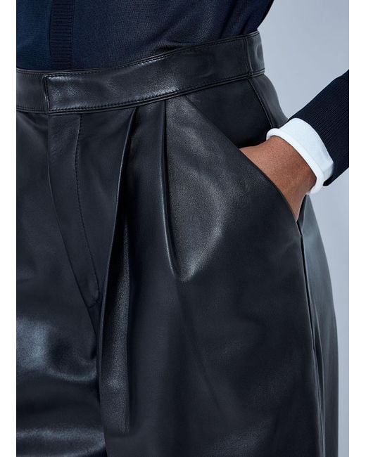 Bottega Veneta Blue Soft Semi Shiny Nappa Trousers