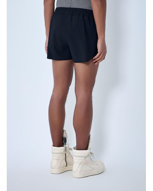 Rick Owens Blue Elasticated Waistband Shorts for men