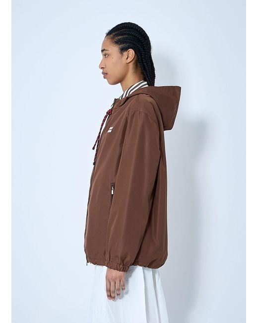 Miu Miu Brown Hooded Jacket
