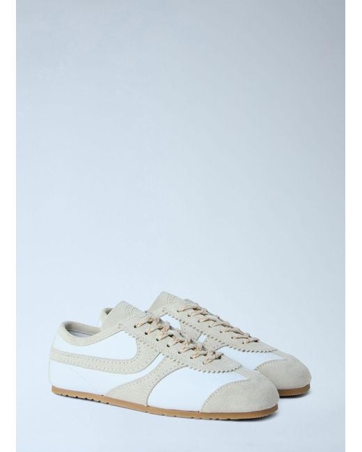 Dries Van Noten Blue Suede Panel Trainers