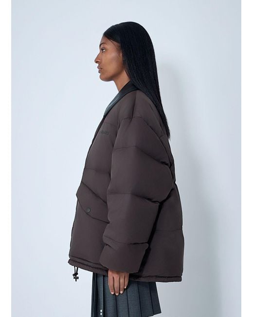 Miu Miu Gray Logo Motif Jacket