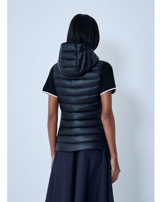 Moncler Blue Glygos Short Down Vest