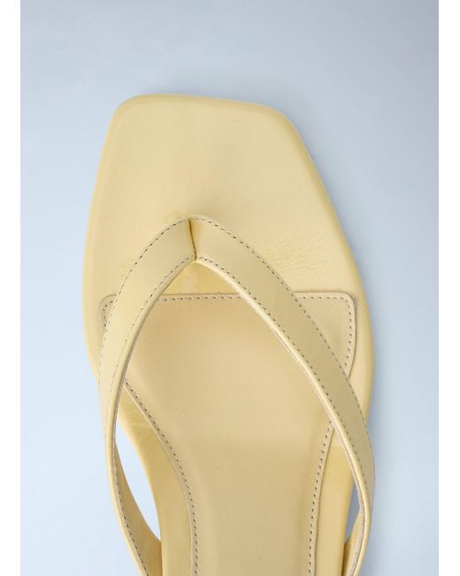 Totême Blue Naplack Heeled Flip Flops